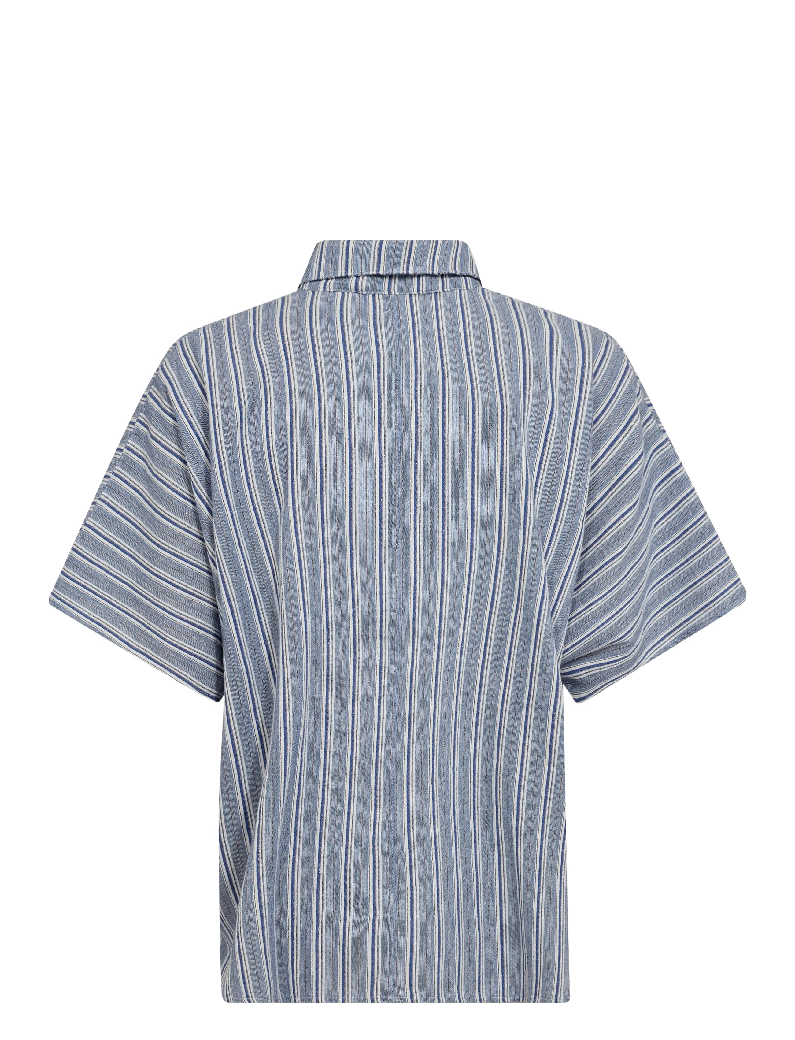 MOS MOSH - MMLowana Friz Stripe Blouse - short-sleeved blouses - regatta - 2