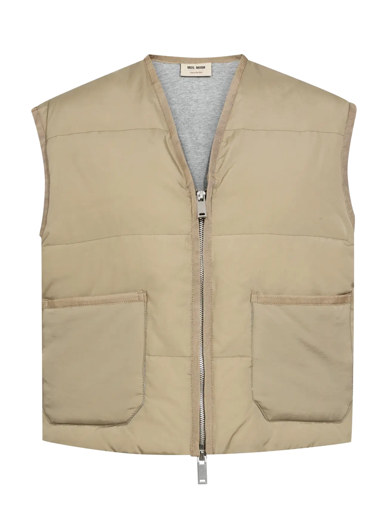 MOS MOSH MMManja Down Vest - Puffer vests - BRINDLE / beige