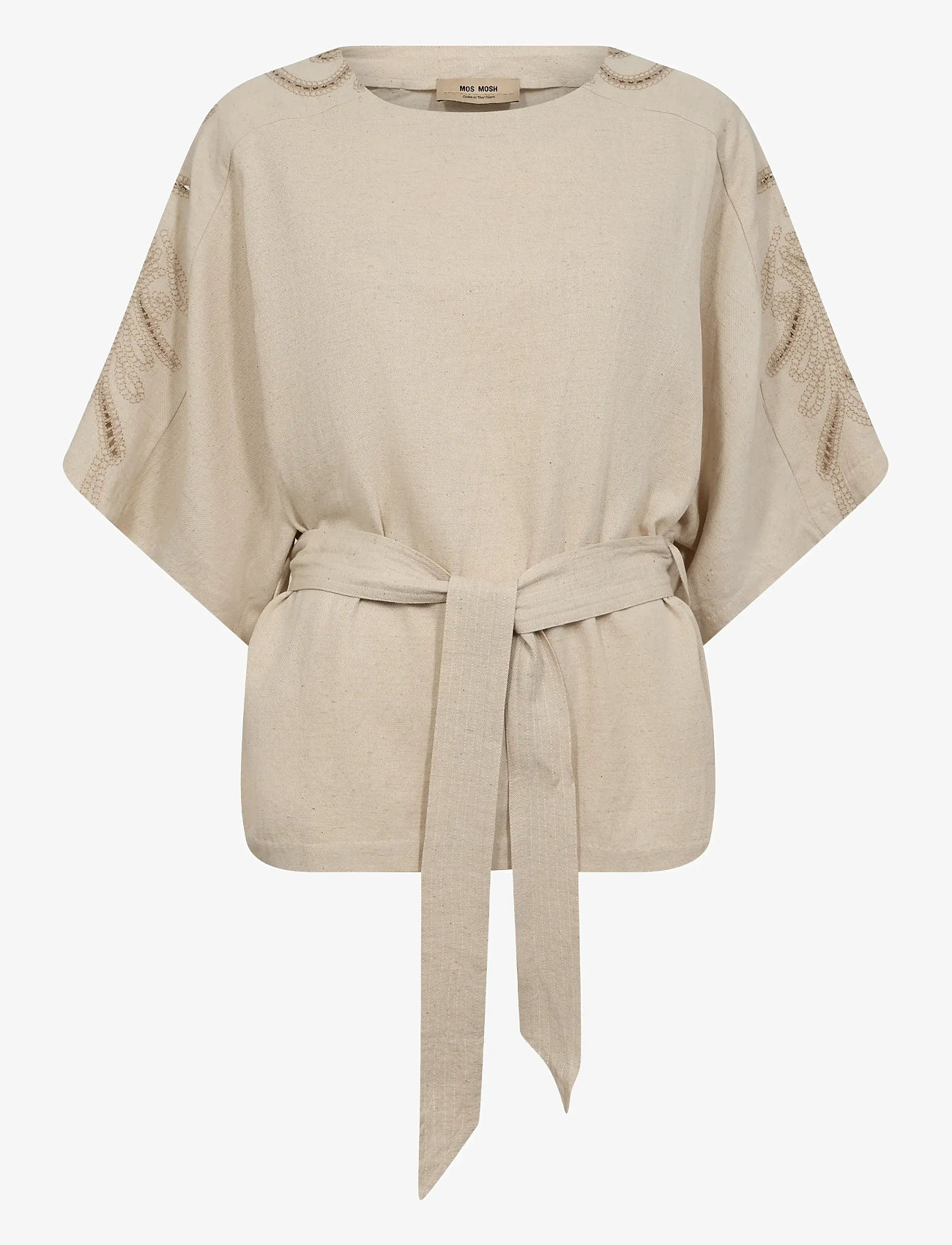 MOS MOSH - MMRikas Sobia Blouse - kortærmede bluser - clay - 1
