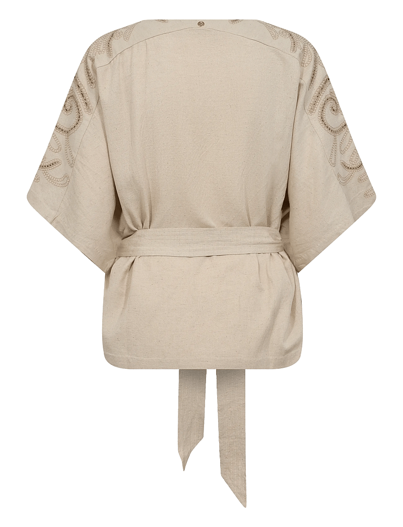 MOS MOSH - MMRikas Sobia Blouse - kortærmede bluser - clay - 2