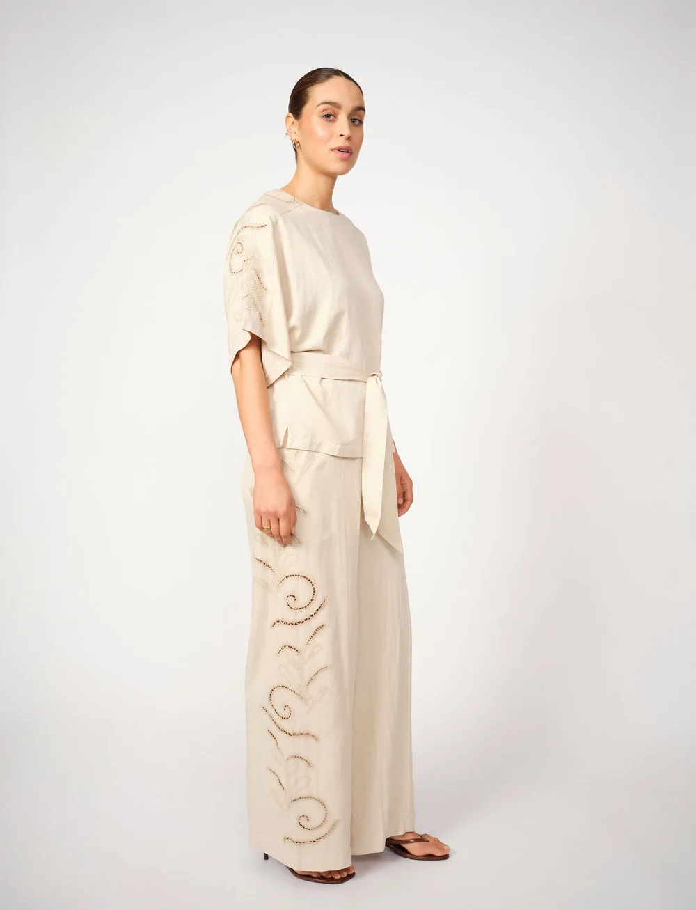 MOS MOSH - MMSeecee Sobia Pant - laia säärega püksid - clay - 3