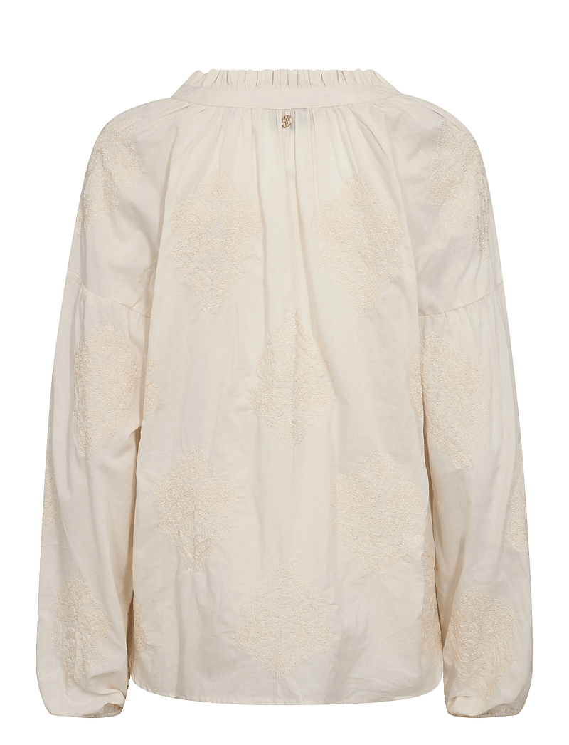 MOS MOSH - MMAshi Voila Blouse - pikkade varrukatega pluusid - ecru - 1