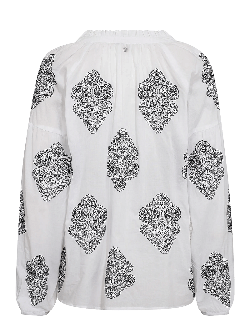 MOS MOSH - MMAshi Voila Blouse - langärmlige blusen - white - 1