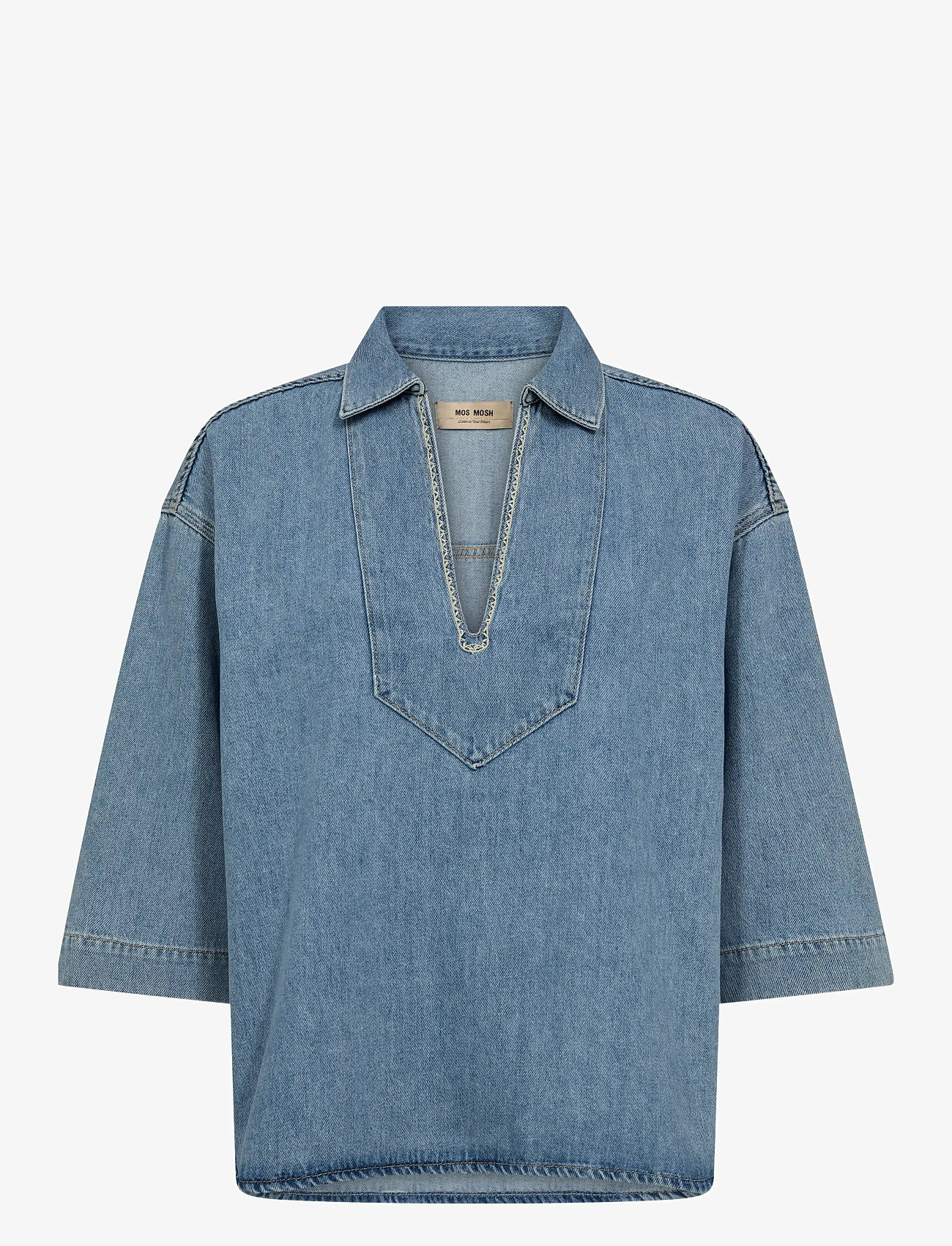 MOS MOSH - MMMerla Deco Shirt - jeanshemden - light blue - 1