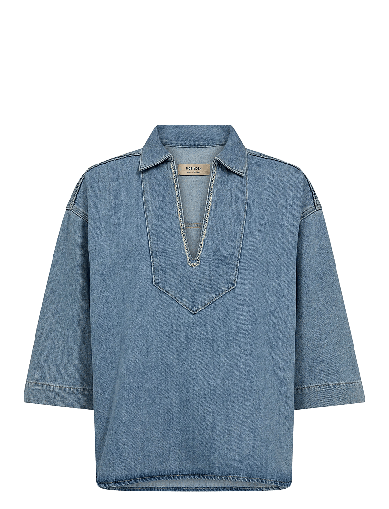 MOS MOSH - MMMerla Deco Shirt - jeanshemden - light blue - 1