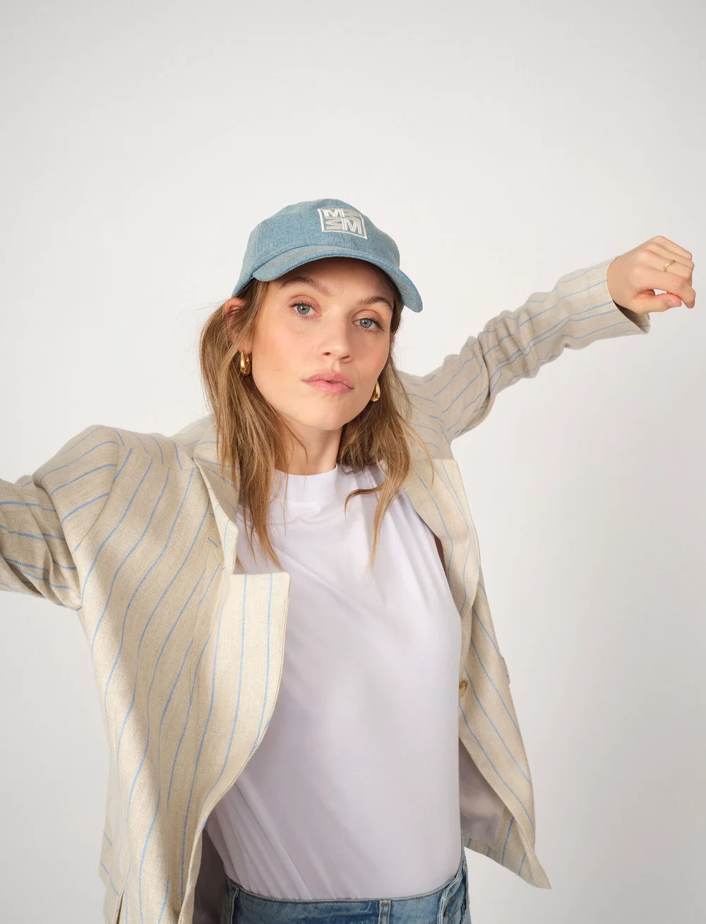 MOS MOSH - MMMegan Denim Cap - caps - blue - 3