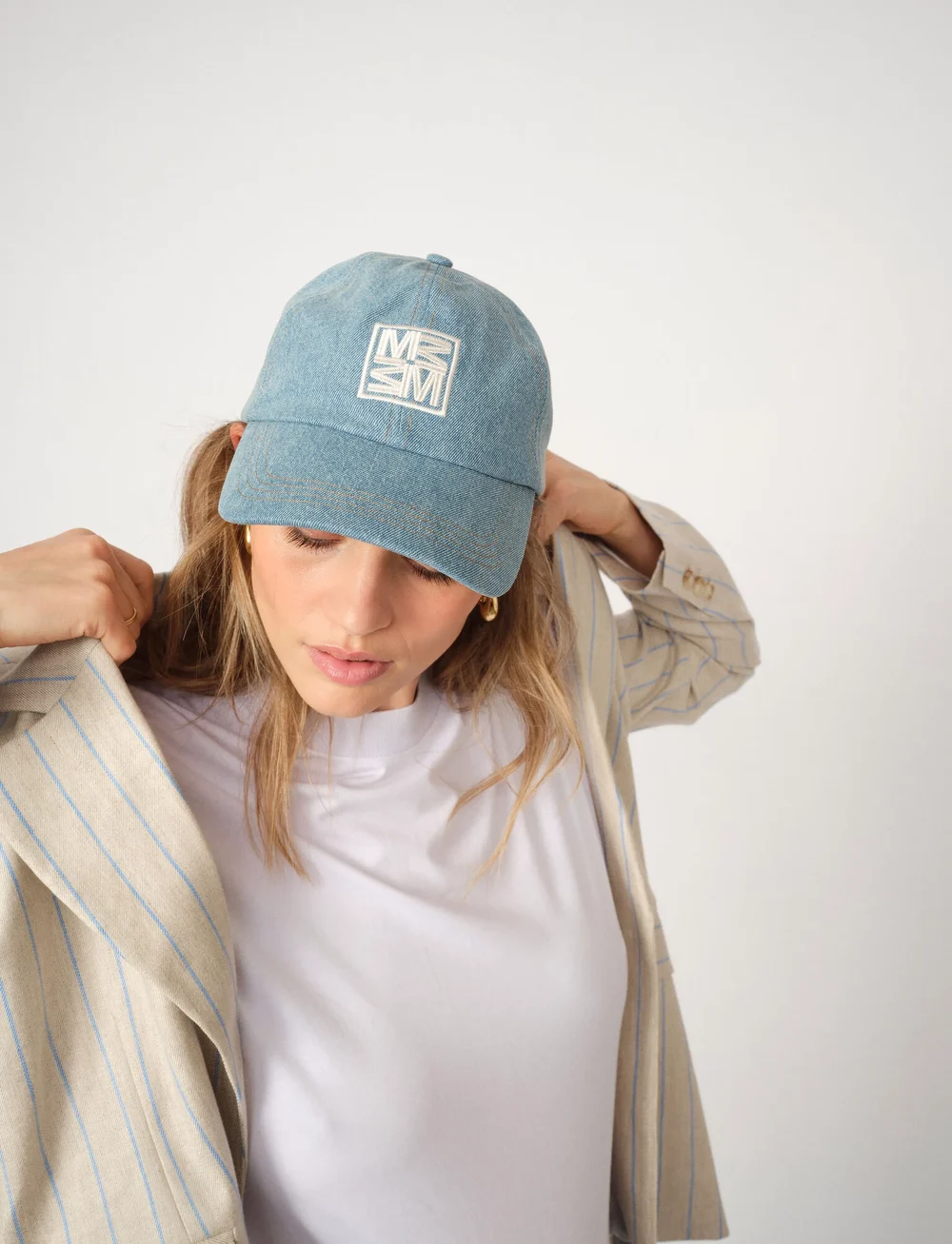 MOS MOSH - MMMegan Denim Cap - caps - blue - 4