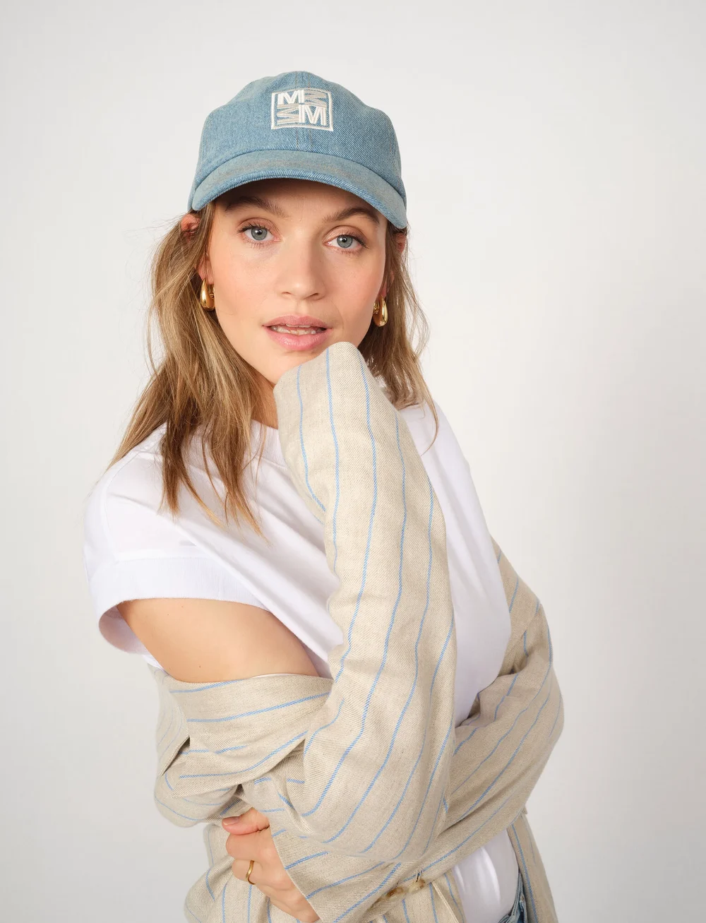 MOS MOSH - MMMegan Denim Cap - caps - blue - 5