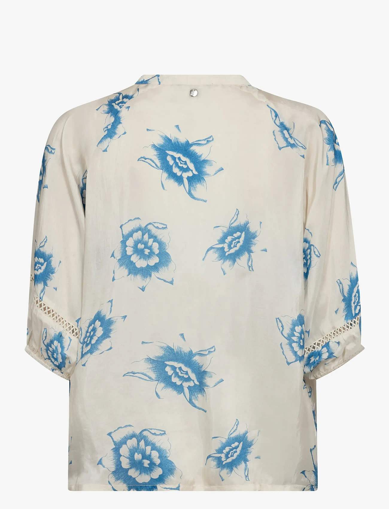 MOS MOSH - MMAleyna Floralisal Blouse - palaidinės trumpomis rankovėmis - regatta - 1
