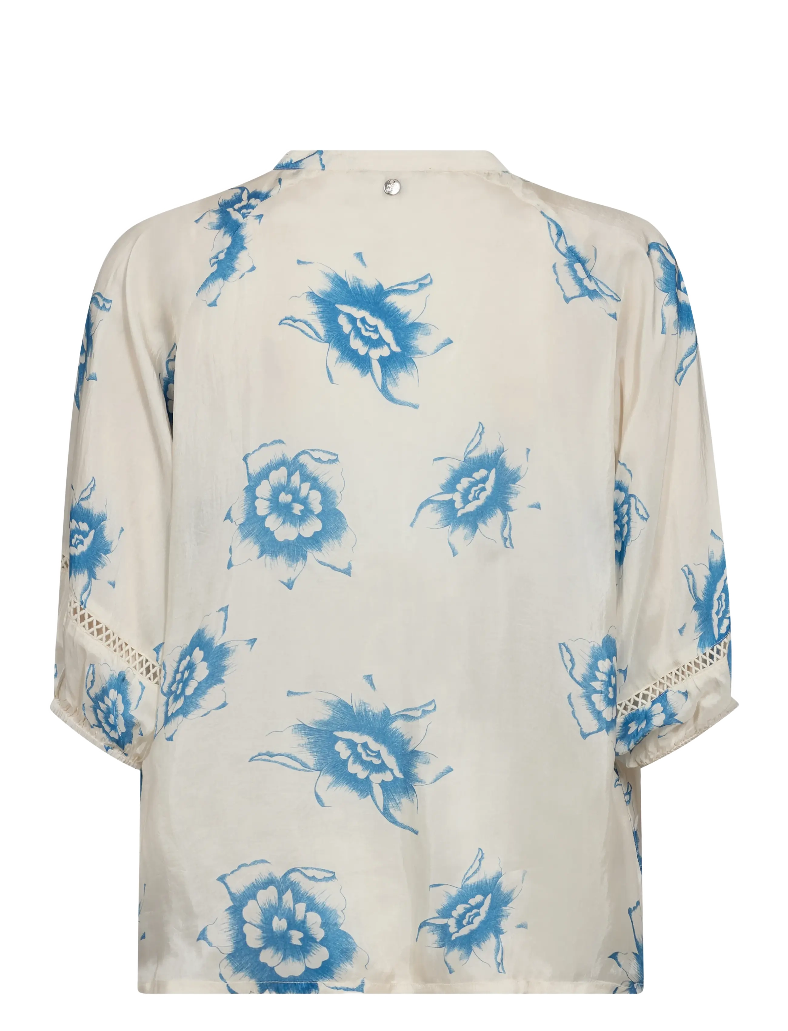 MOS MOSH - MMAleyna Floralisal Blouse - kurzämlige blusen - regatta - 1