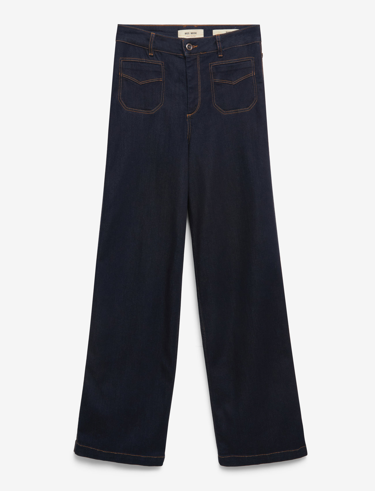 MOS MOSH - MMColette Deluxe Jeans - brede jeans - dark blue - 1