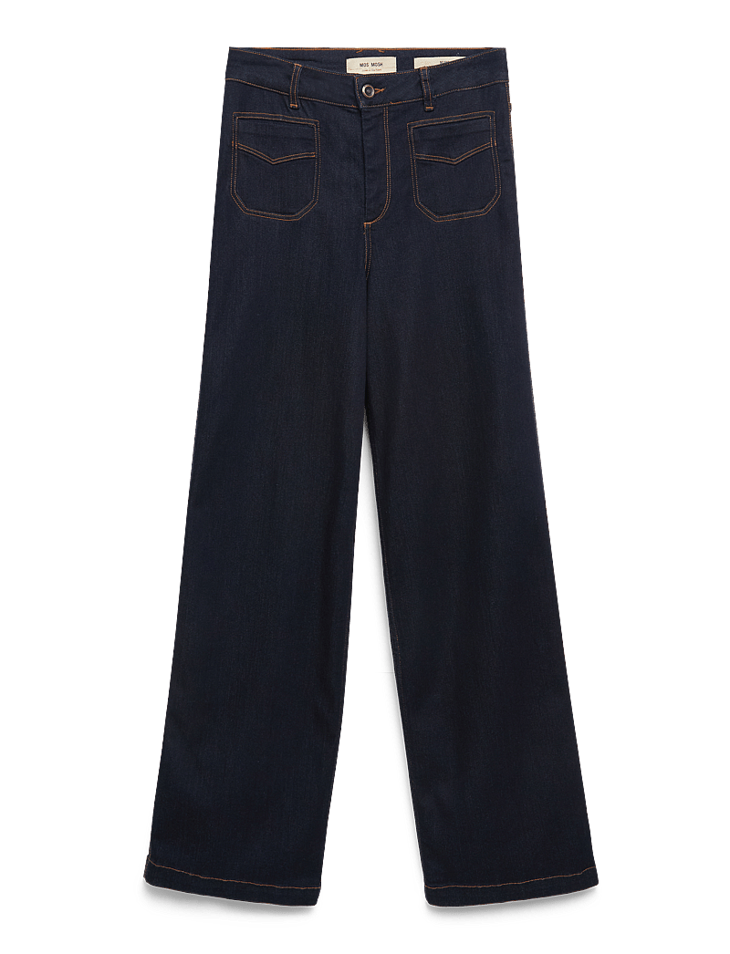 MOS MOSH - MMColette Deluxe Jeans - hosen mit weitem bein - dark blue - 1
