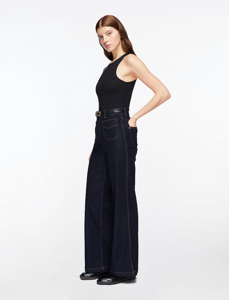 MOS MOSH - MMColette Deluxe Jeans - hosen mit weitem bein - dark blue - 3