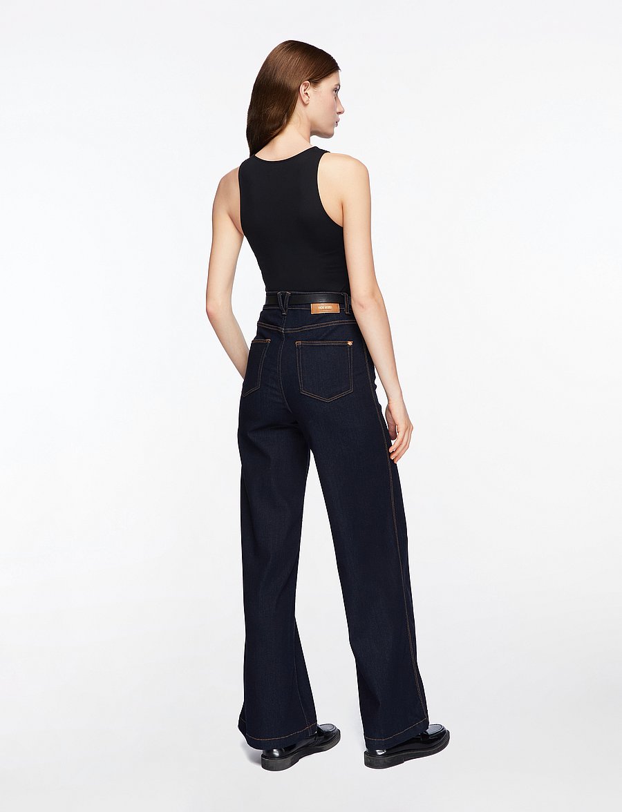 MOS MOSH - MMColette Deluxe Jeans - džinsi ar platām starām - dark blue - 4