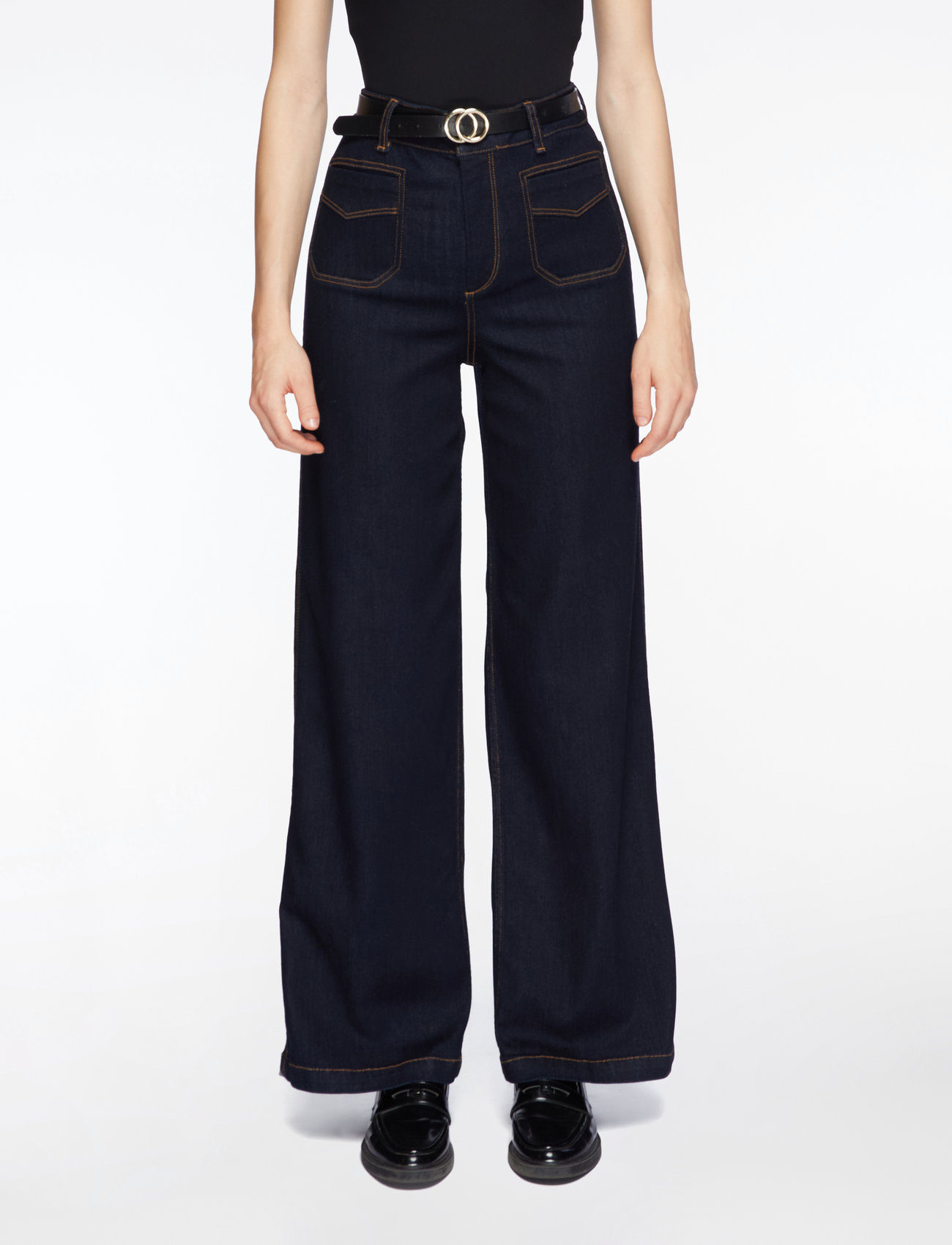 MOS MOSH - MMColette Deluxe Jeans - brede jeans - dark blue - 0