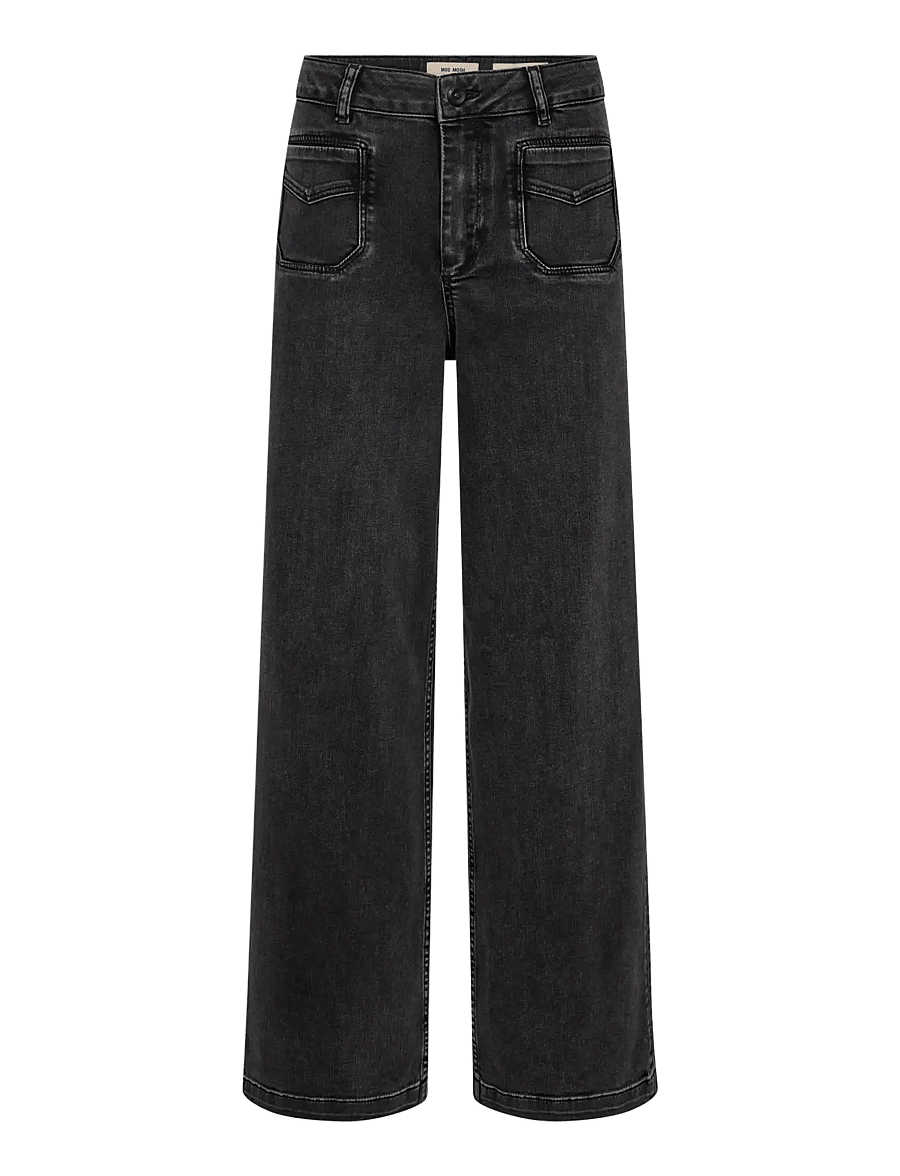 MOS MOSH - MMColette Deluxe Jeans - hosen mit weitem bein - grey - 1