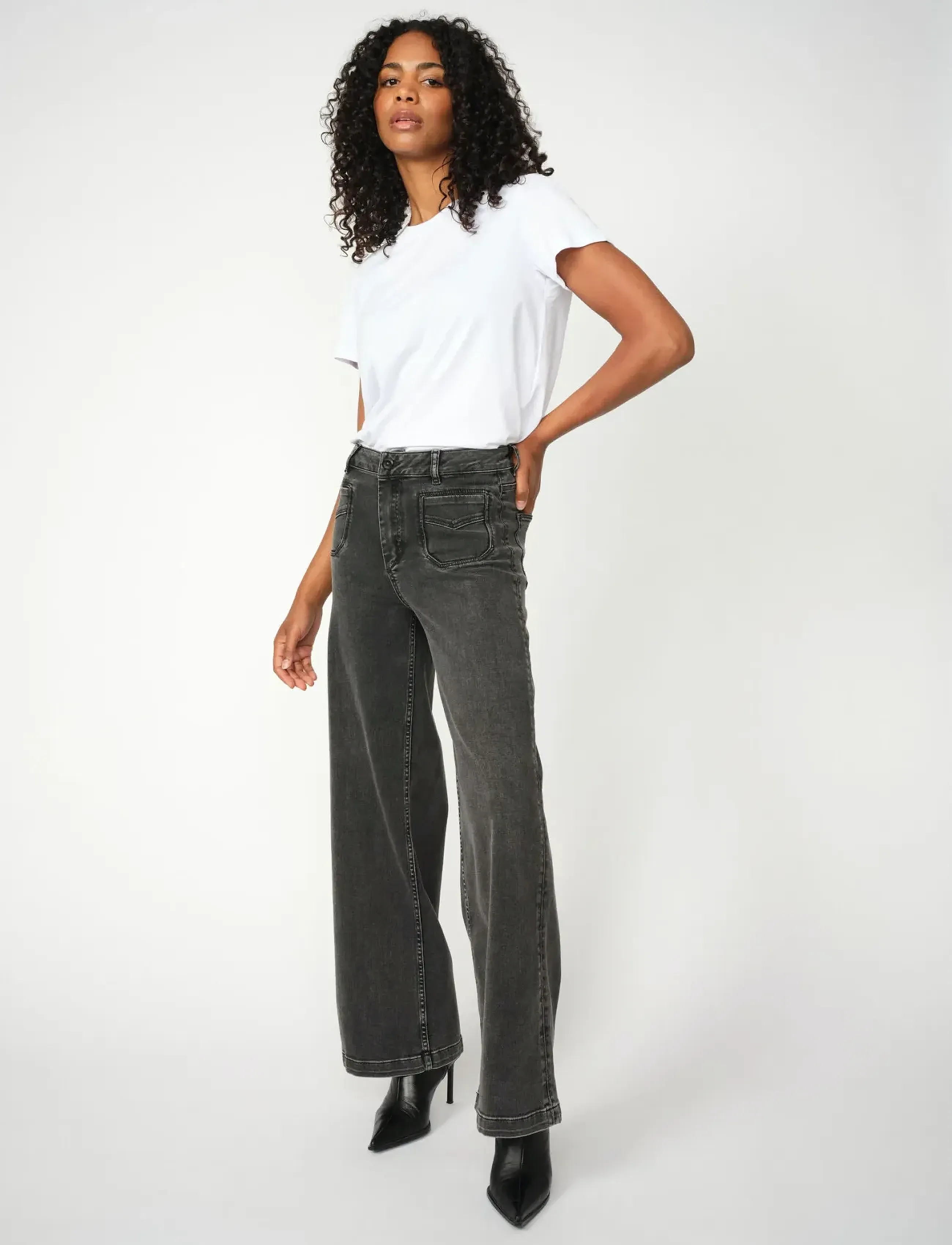 MOS MOSH MMColette Deluxe Jeans - Jeans - GREY / grey