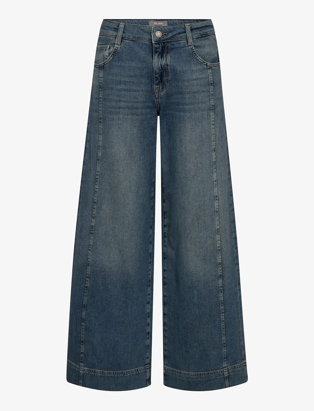 MOS MOSH - MMReem Vint Jeans - hosen mit weitem bein - vintage blue - 1