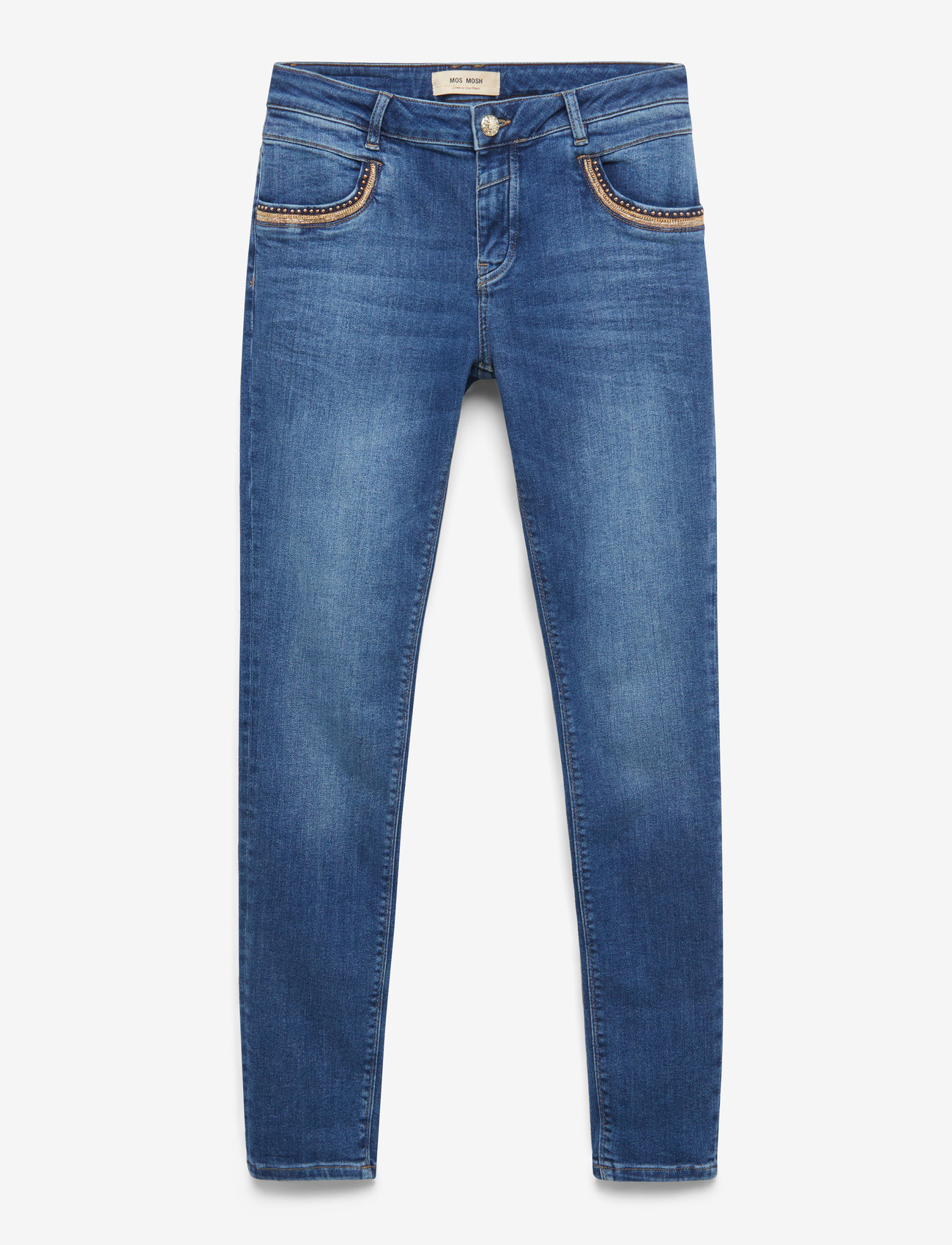 MOS MOSH - MMNaomi Ricamo Jeans - mid blue - 1