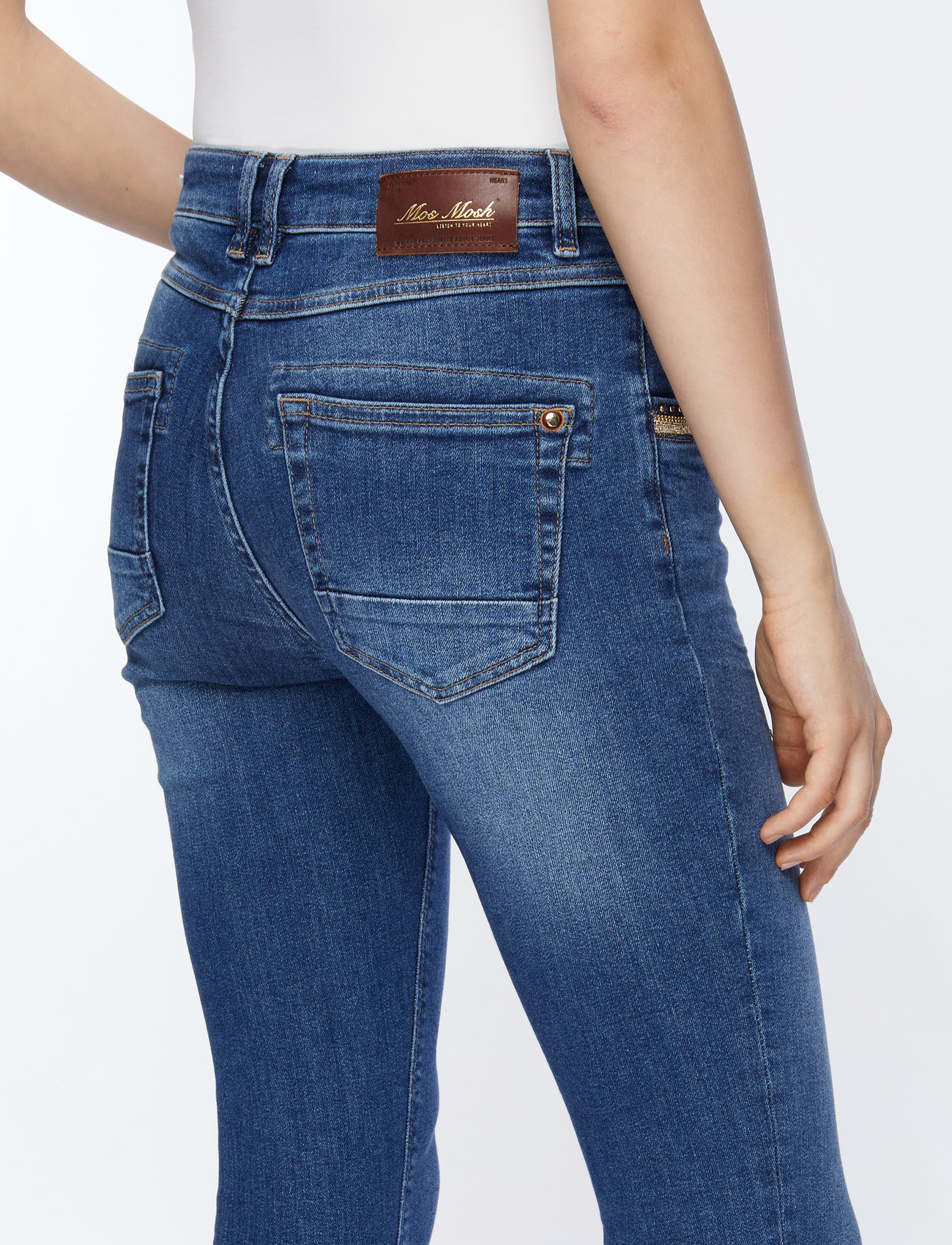 MOS MOSH - MMNaomi Ricamo Jeans - mid blue - 5