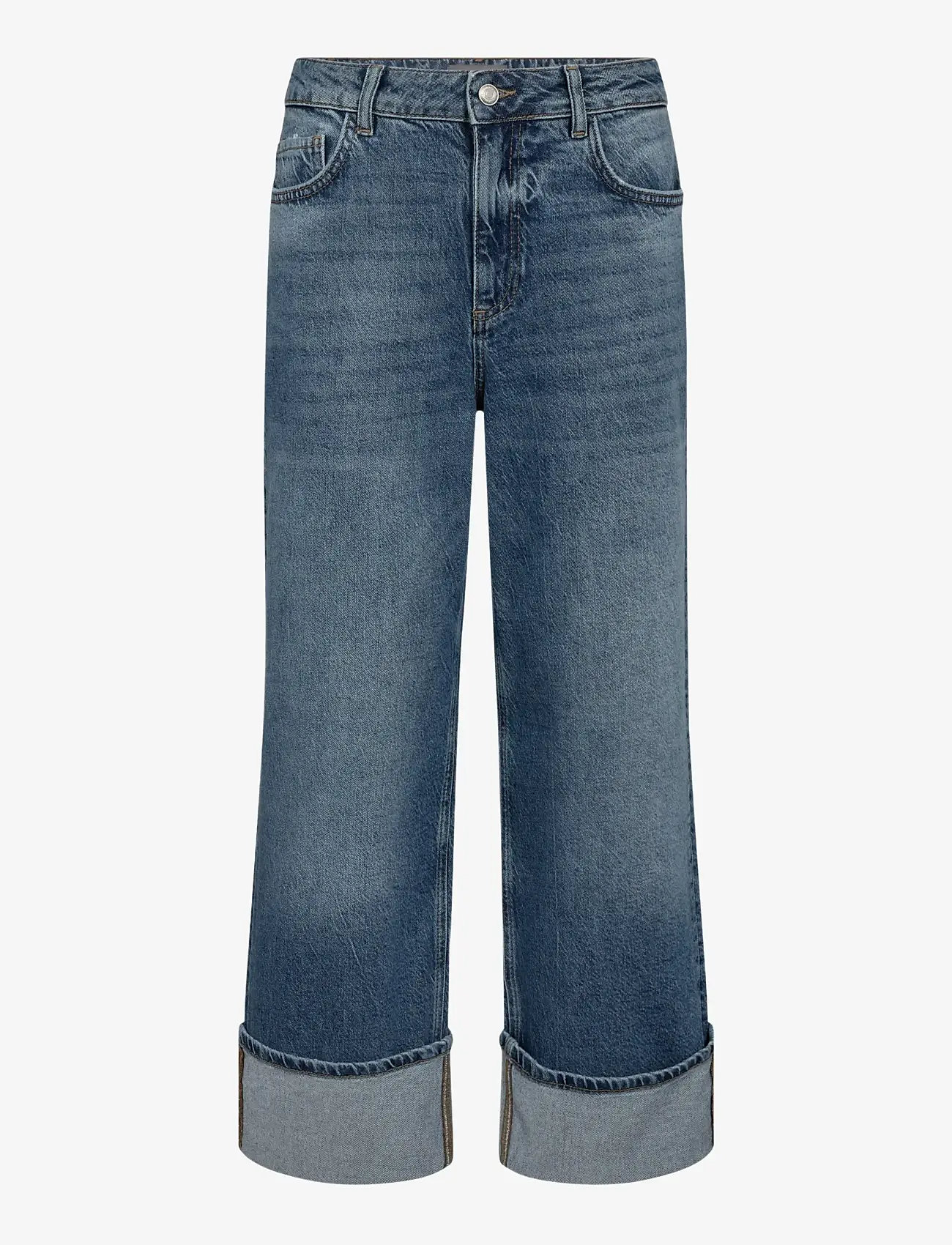 MOS MOSH - MMRelee Mai Jeans - hosen mit weitem bein - blue wash - 0