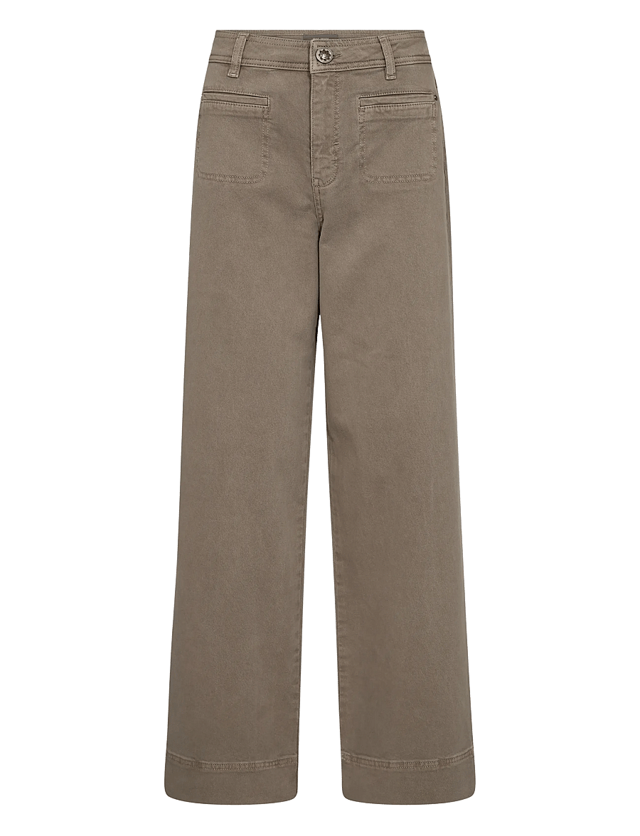MOS MOSH - MMSoey Iglesia Pant - jeans met wijde pijpen - brindle - 1