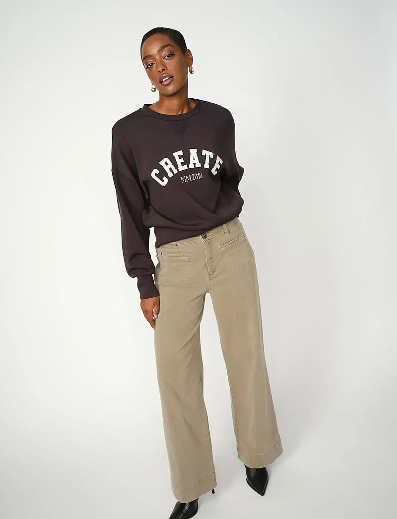 MOS MOSH - MMSoey Iglesia Pant - vide jeans - brindle - 0