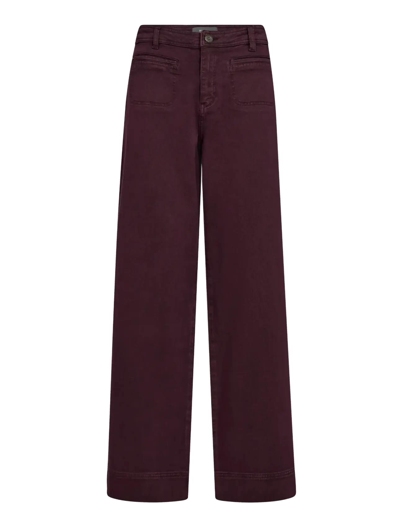 MOS MOSH Mmsoey Iglesia Pant, 31 Regular, Burgundy, Jeans > Vidde, Dame