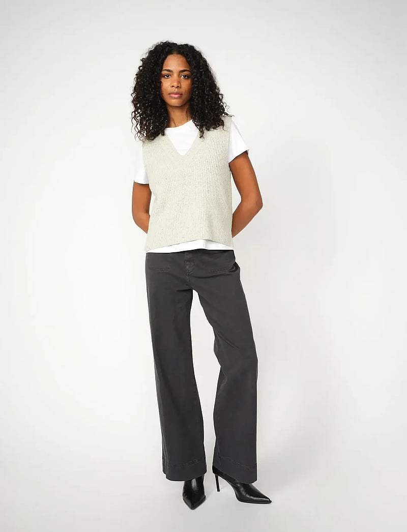 MOS MOSH - MMSoey Iglesia Pant - hosen mit weitem bein - phantom - 0