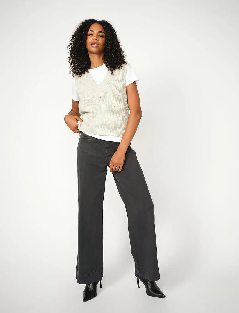 MOS MOSH - MMSoey Iglesia Pant - hosen mit weitem bein - phantom - 3