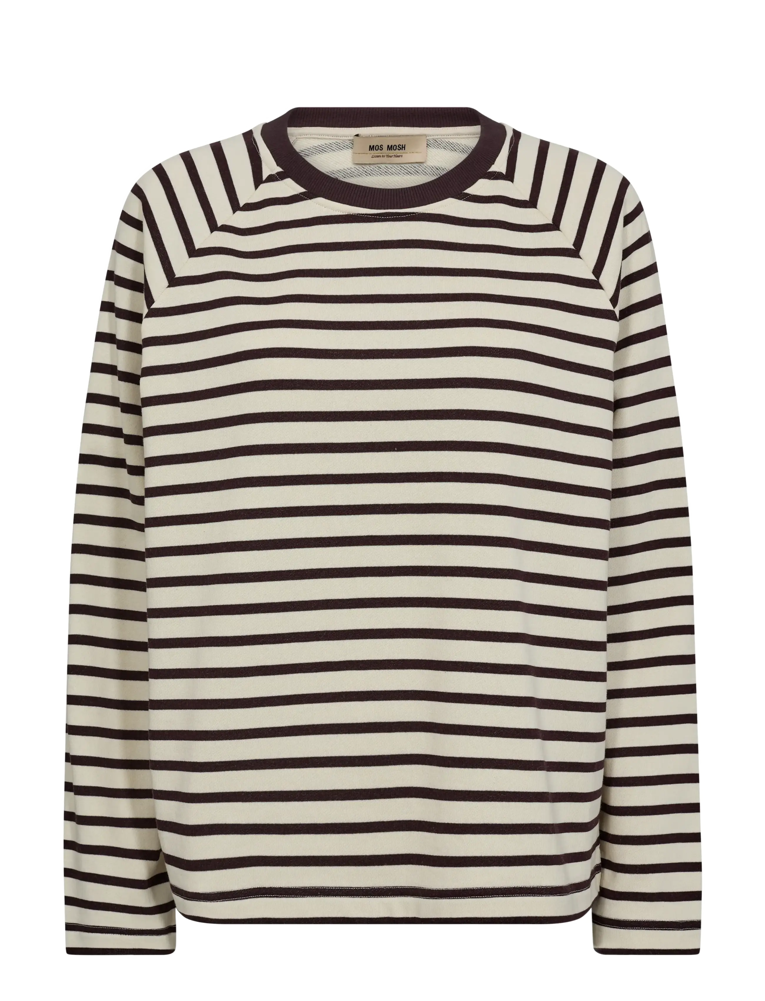 MOS MOSH MMLidy O-LS Sweatshirt - Tøj - FUDGE / cream