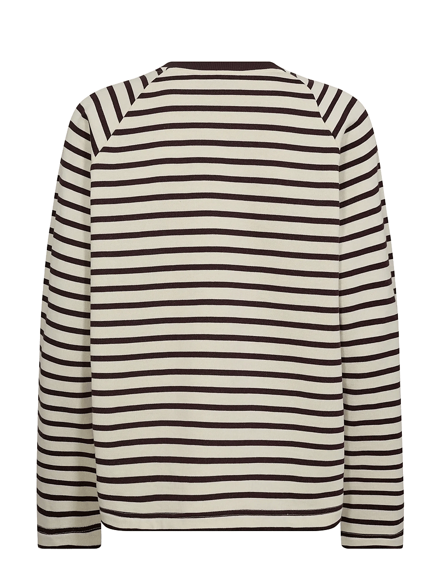 MOS MOSH - MMLidy O-LS Sweatshirt - långärmade toppar - fudge - 1