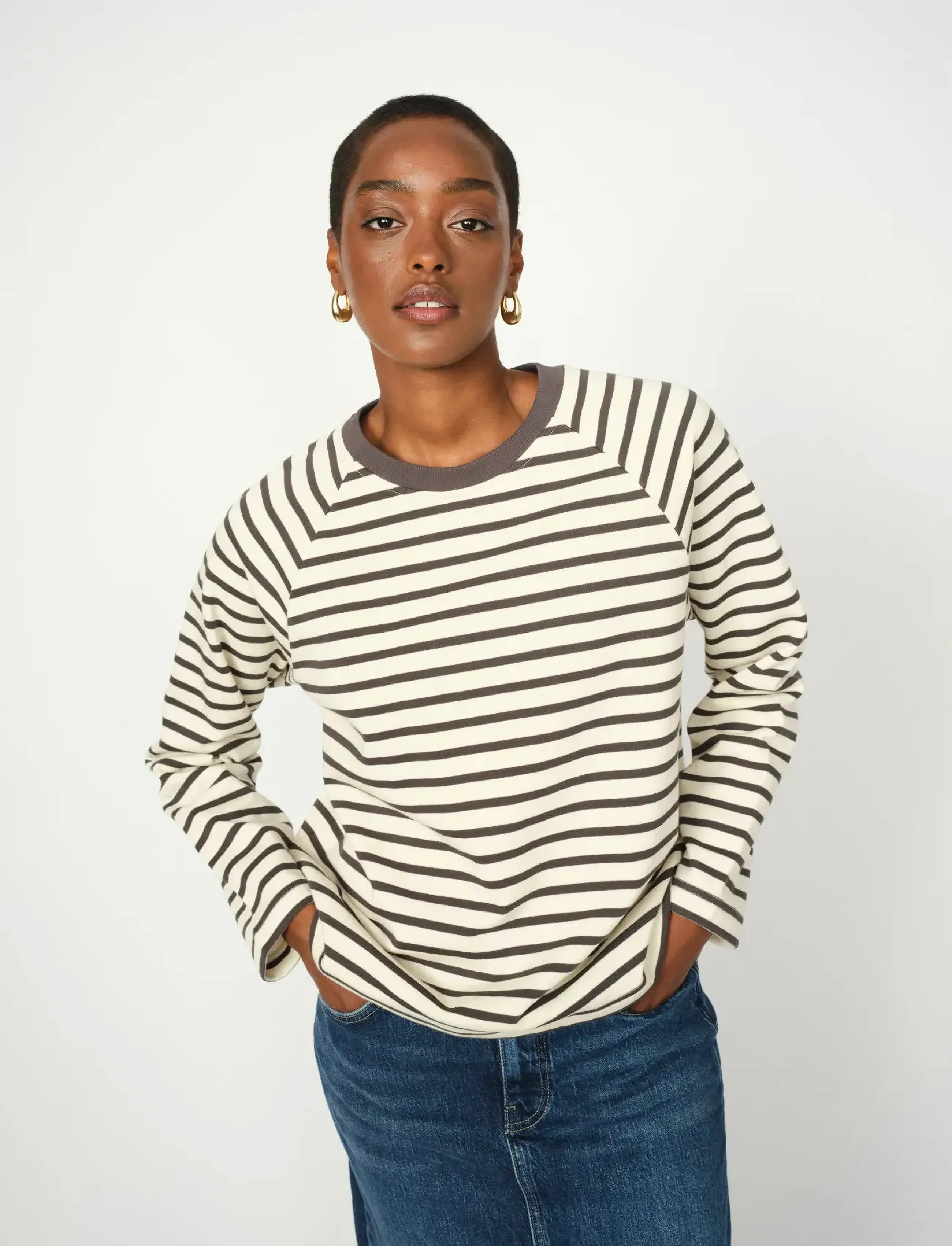 MOS MOSH Mmlidy O-Ls Sweatshirt, S, Sweatshirts & Hoodies, Creme - Sweatshirts, Frauen