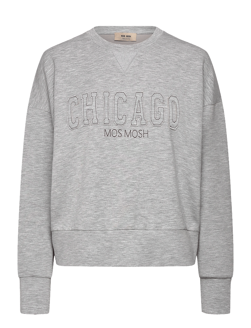MOS MOSH - MMRenzi O-LS Sweatshirt - modetrender - grey melange - 1