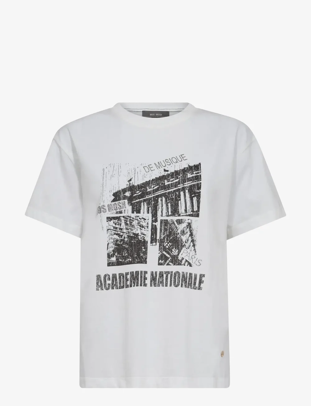 MOS MOSH - MMLivia O-SS Tee - t-shirts - white - 1