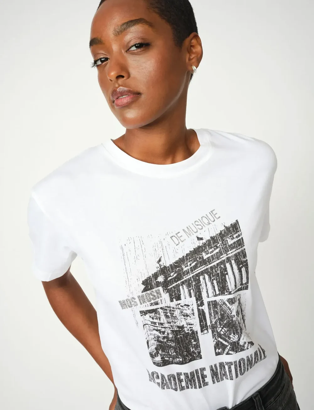 MOS MOSH - MMLivia O-SS Tee - t-shirts - white - 0