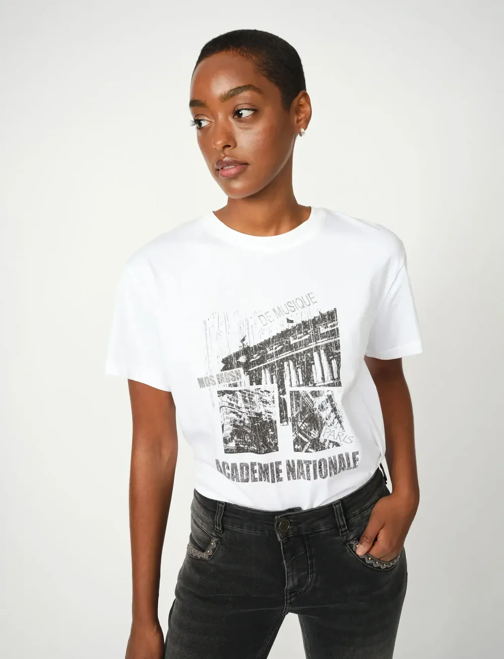 MOS MOSH - MMLivia O-SS Tee - t-shirts - white - 3