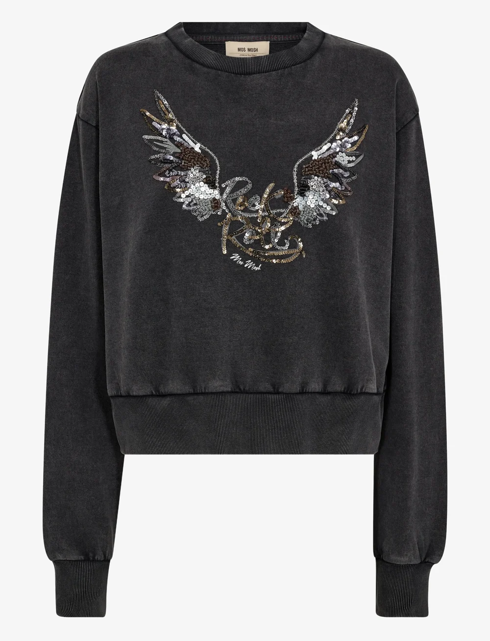 MOS MOSH - MMCosette O-LS Deco Sweatshirt - modetrender - phantom - 1