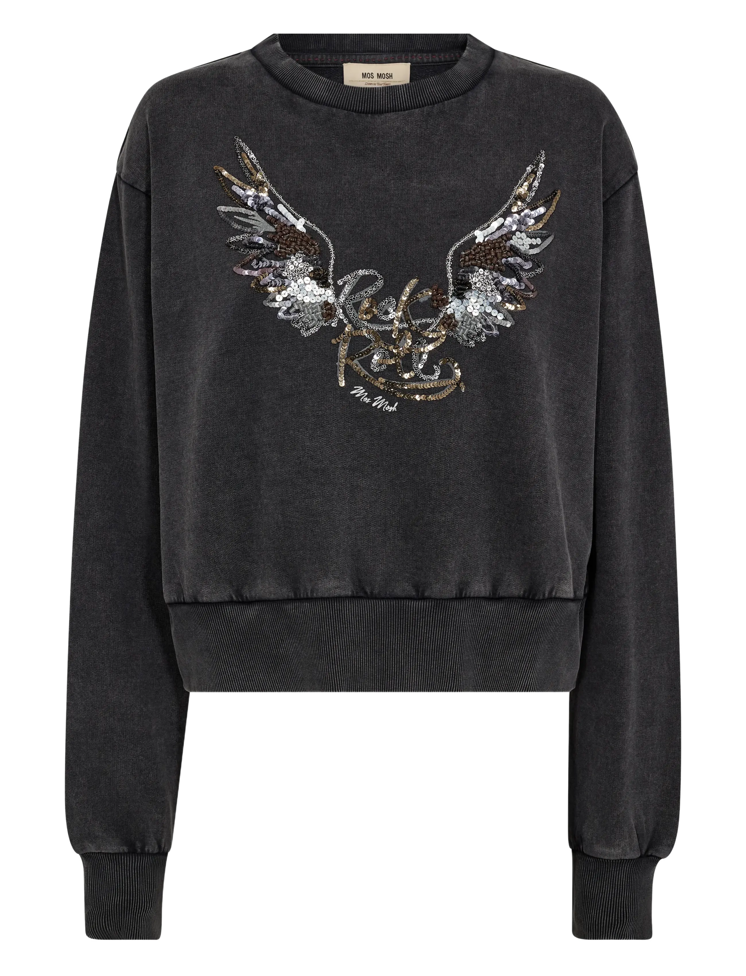 MOS MOSH - MMCosette O-LS Deco Sweatshirt - sweatshirts - phantom - 1