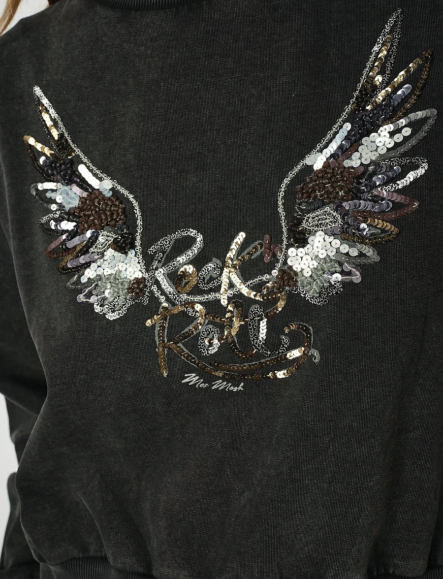 MOS MOSH - MMCosette O-LS Deco Sweatshirt - sweatshirts - phantom - 3