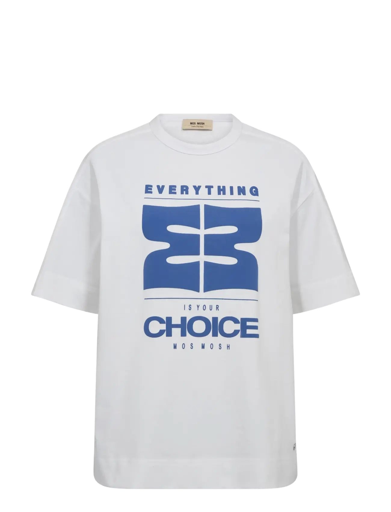 MOS MOSH MMZori O-SS Tee - T-shirts & Toppe - WHITE / white