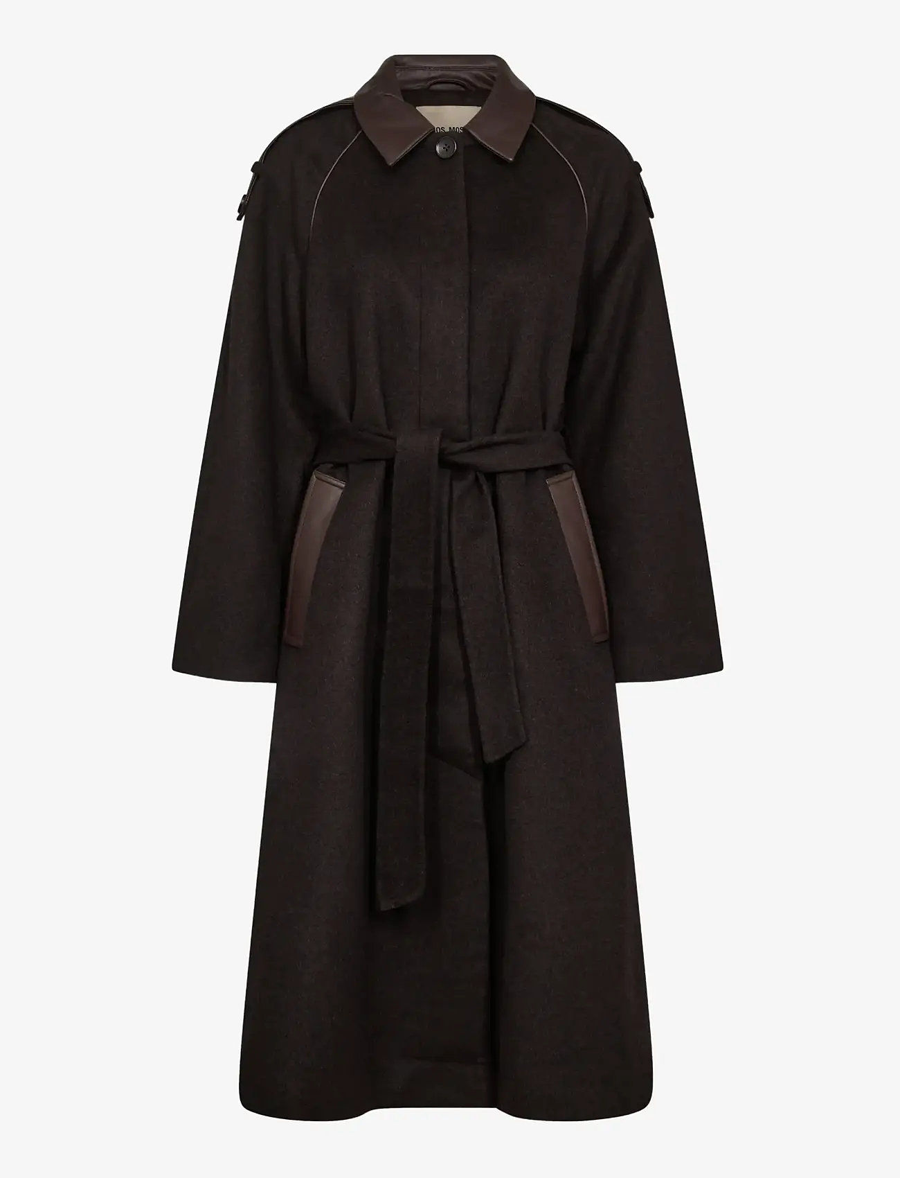 MOS MOSH - MMEva Wool Coat - talvejoped - chocolate torte - 1