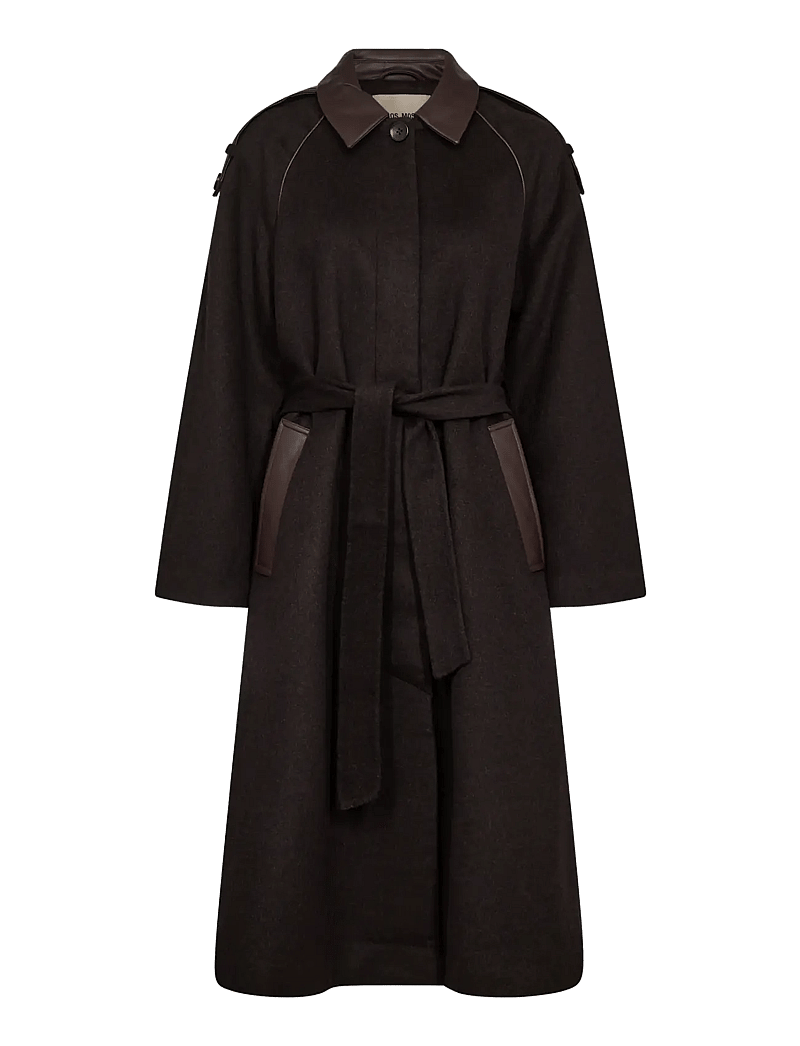MOS MOSH - MMEva Wool Coat - talvejoped - chocolate torte - 1