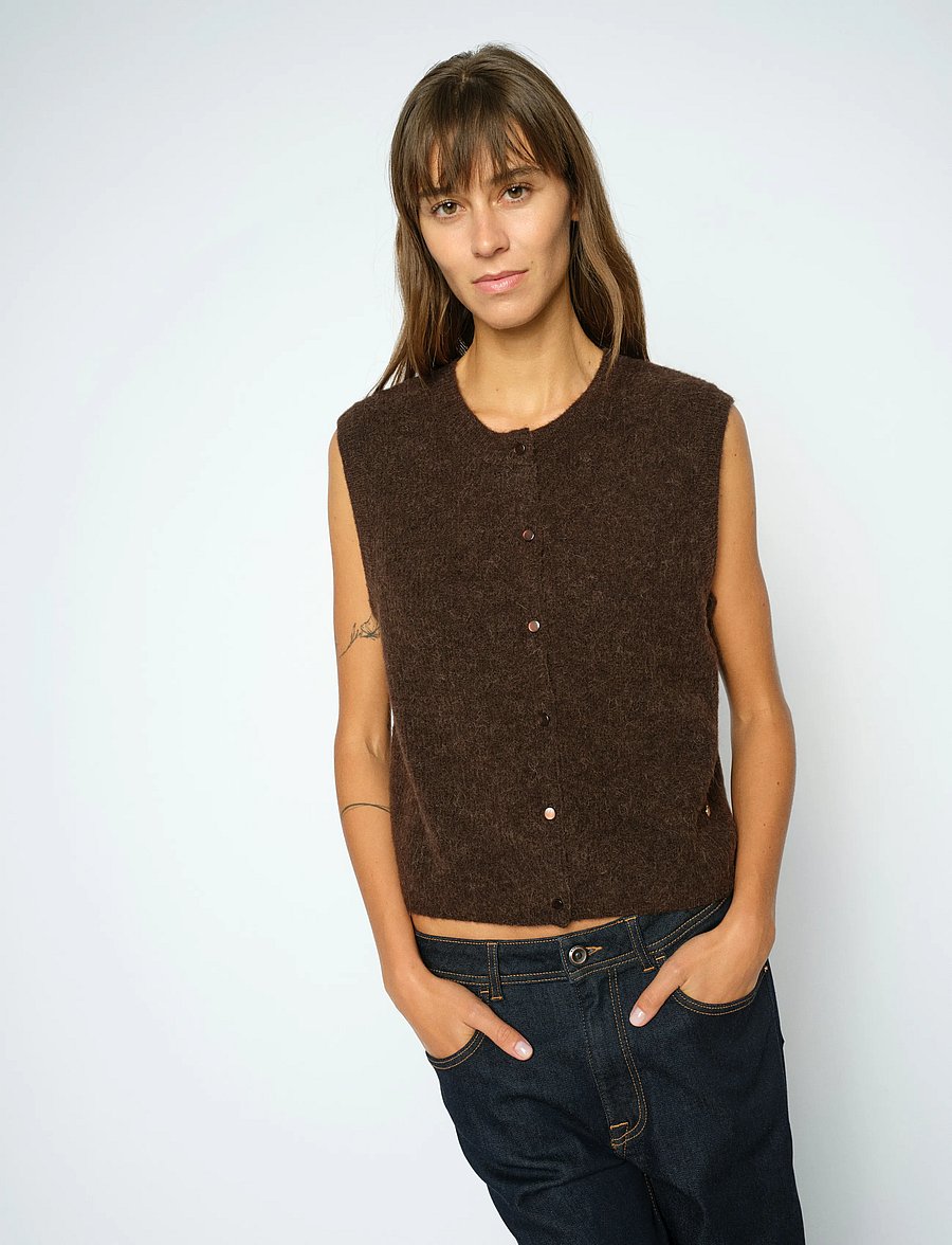 MOS MOSH - MMAlmine Thora Knit Vest - stickade västar - delicioso - 0