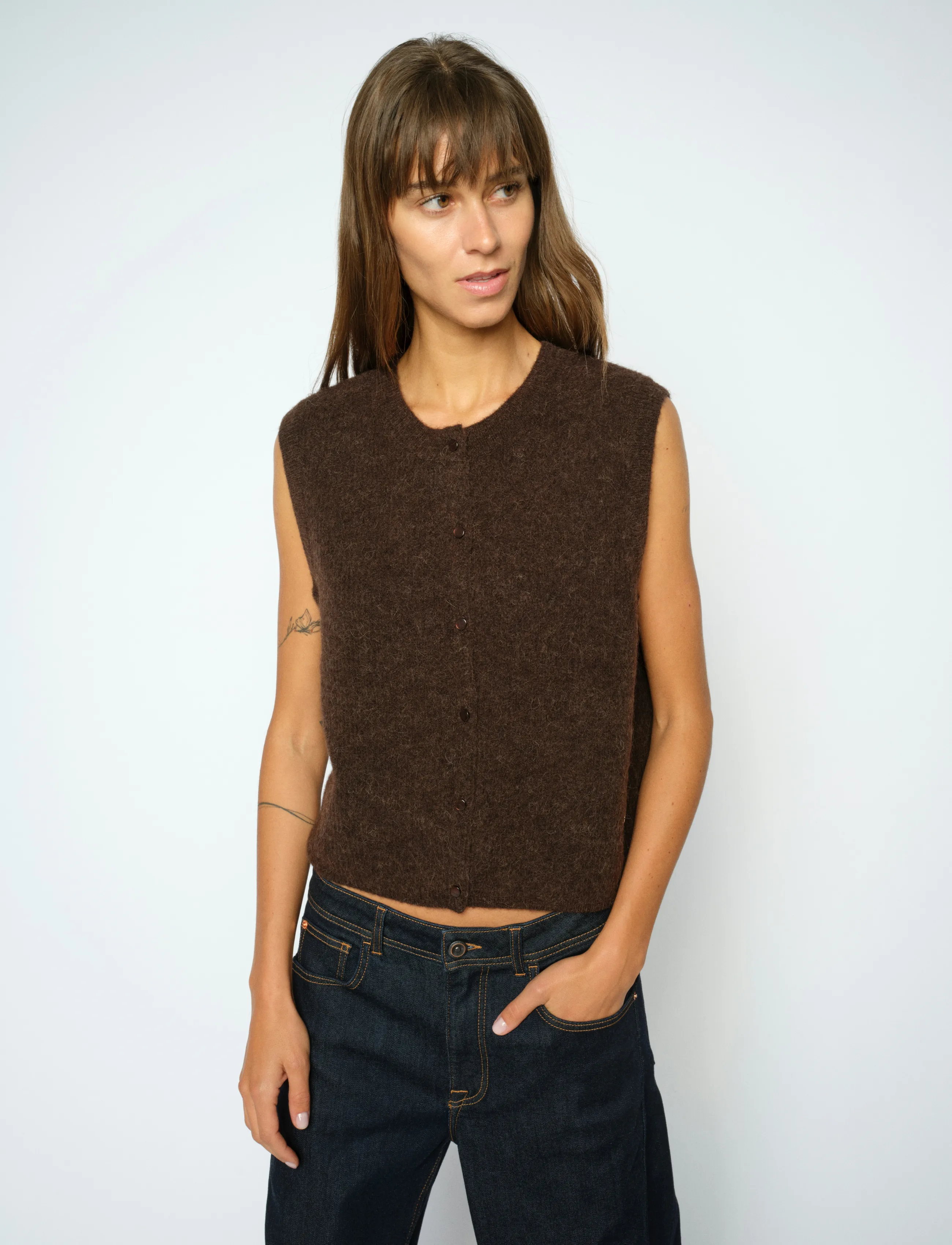 MOS MOSH - MMAlmine Thora Knit Vest - stickade västar - delicioso - 3