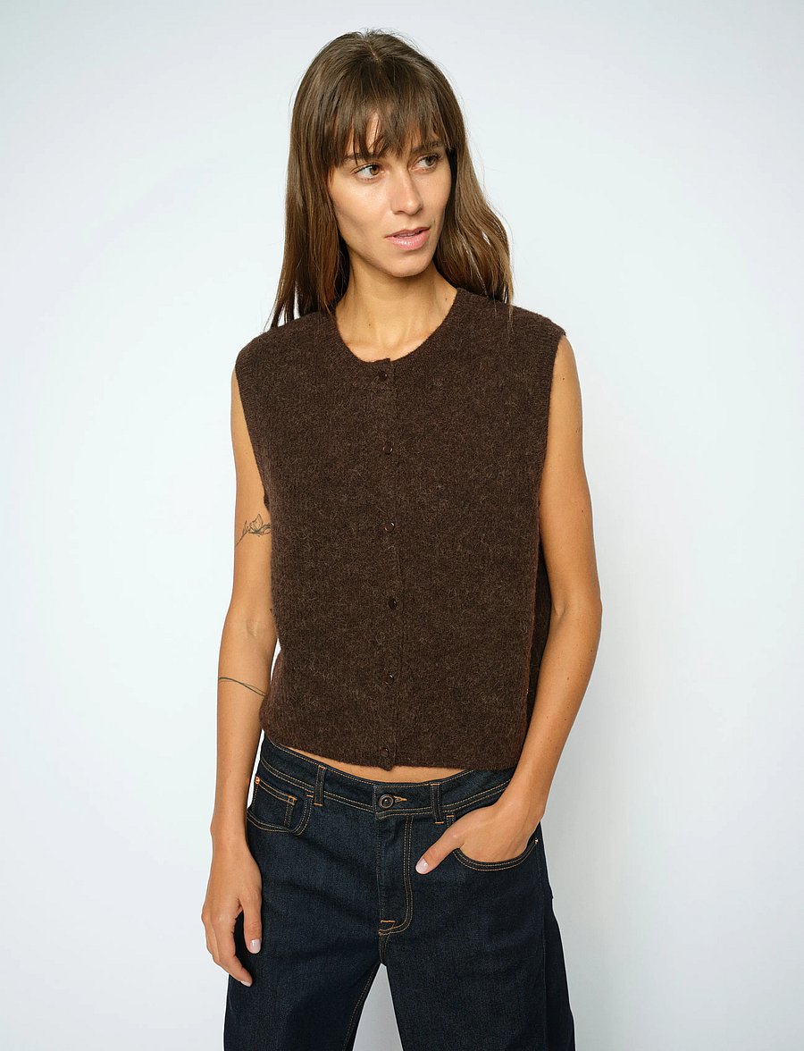 MOS MOSH - MMAlmine Thora Knit Vest - stickade västar - delicioso - 3