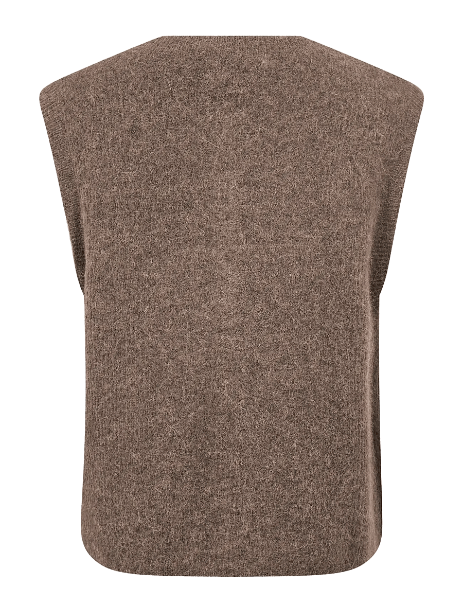 MOS MOSH - MMAlmine Thora Knit Vest - stickade västar - falcon - 1
