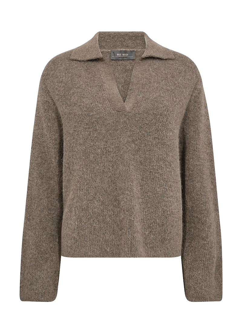 MOS MOSH - MMThora Aidy Polo Knit - pullover - falcon - 0
