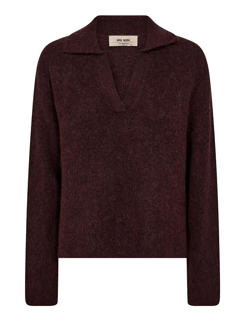 MOS MOSH - MMThora Aidy Polo Knit - pullover - fudge - 0
