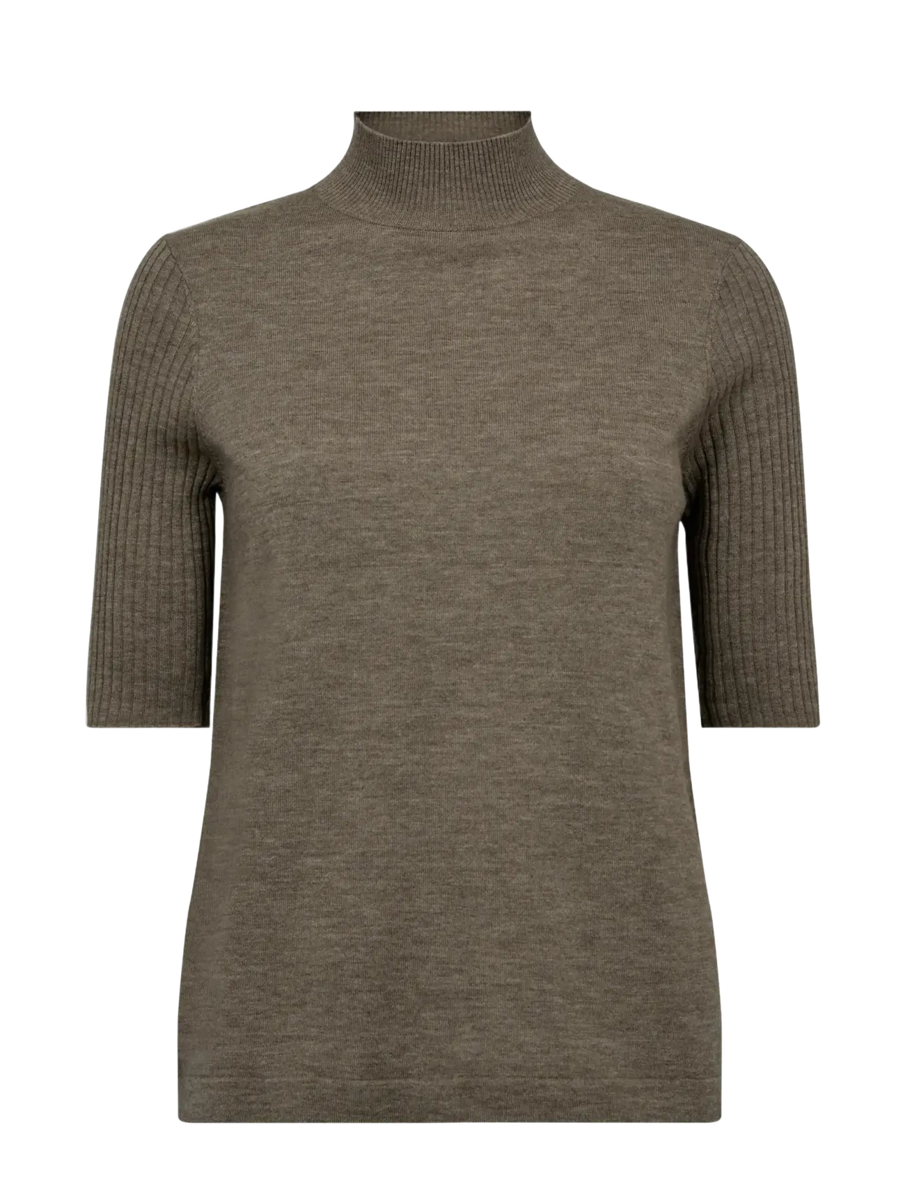 MOS MOSH Mmrelena Turtleneck Ss Knit, M, Knitwear, Braun - Jumpers, Frauen